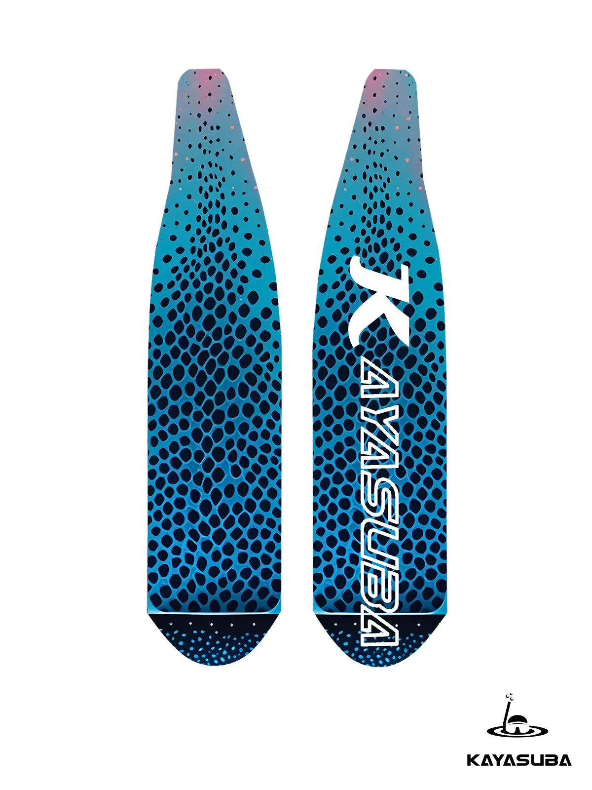 KAYASUBA BLUE STRIPE CARBON FIBER FIN BLADES