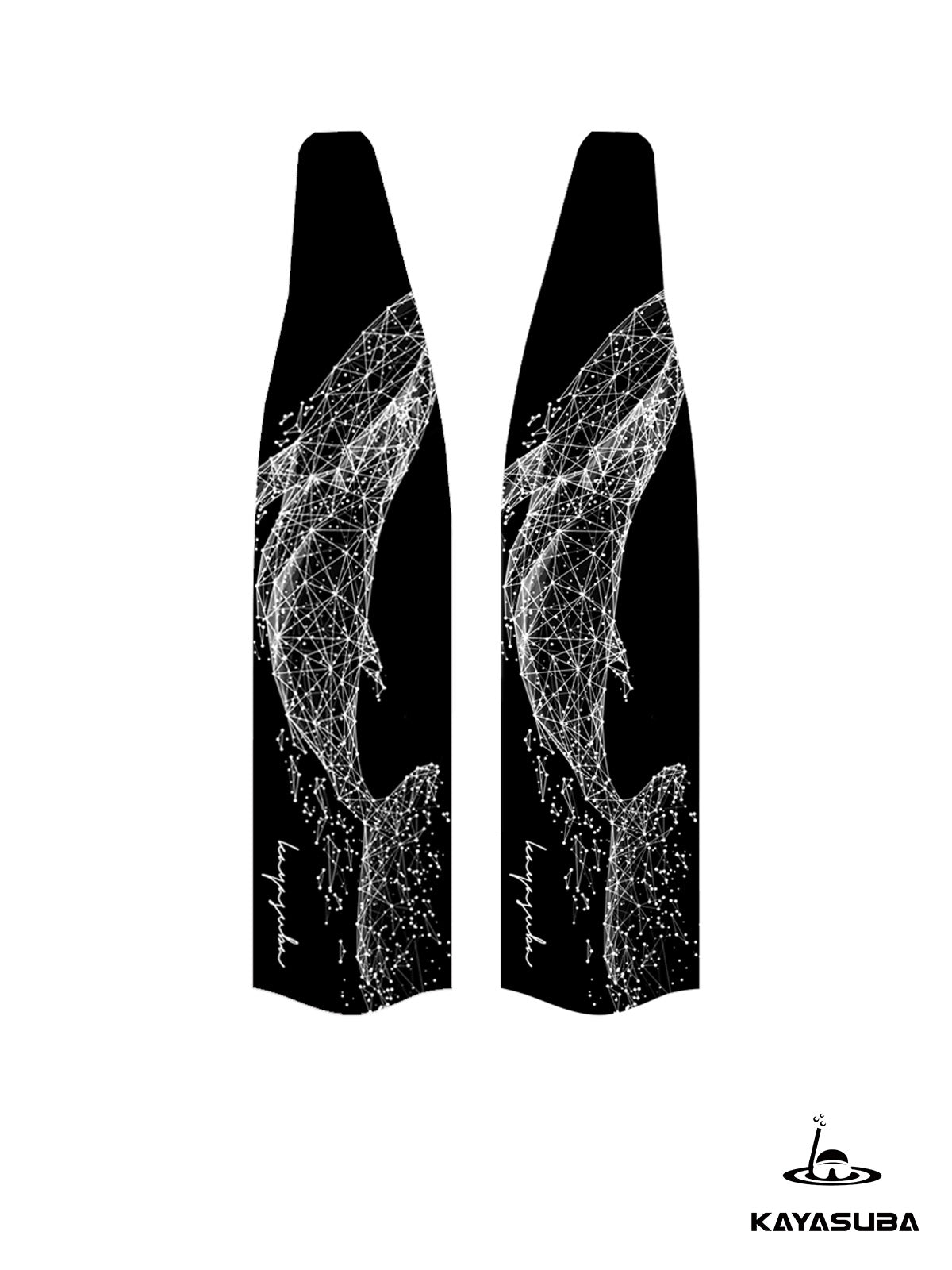 KAYASUBA BLACK ZALOPHUS ORACLE CARBON FIBER FIN BLADES