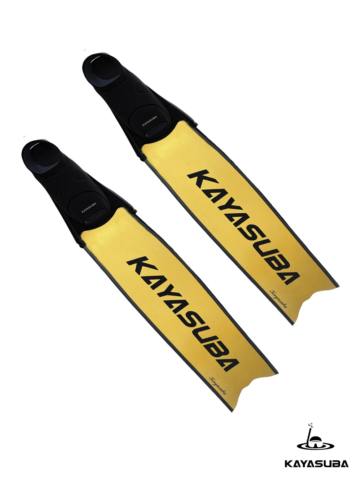 KAYASUBA ULTRA-LIGHT PROFESSIONAL K1 GOLD FREE DIVING LUNG FINS LONG SOCKS SHOES