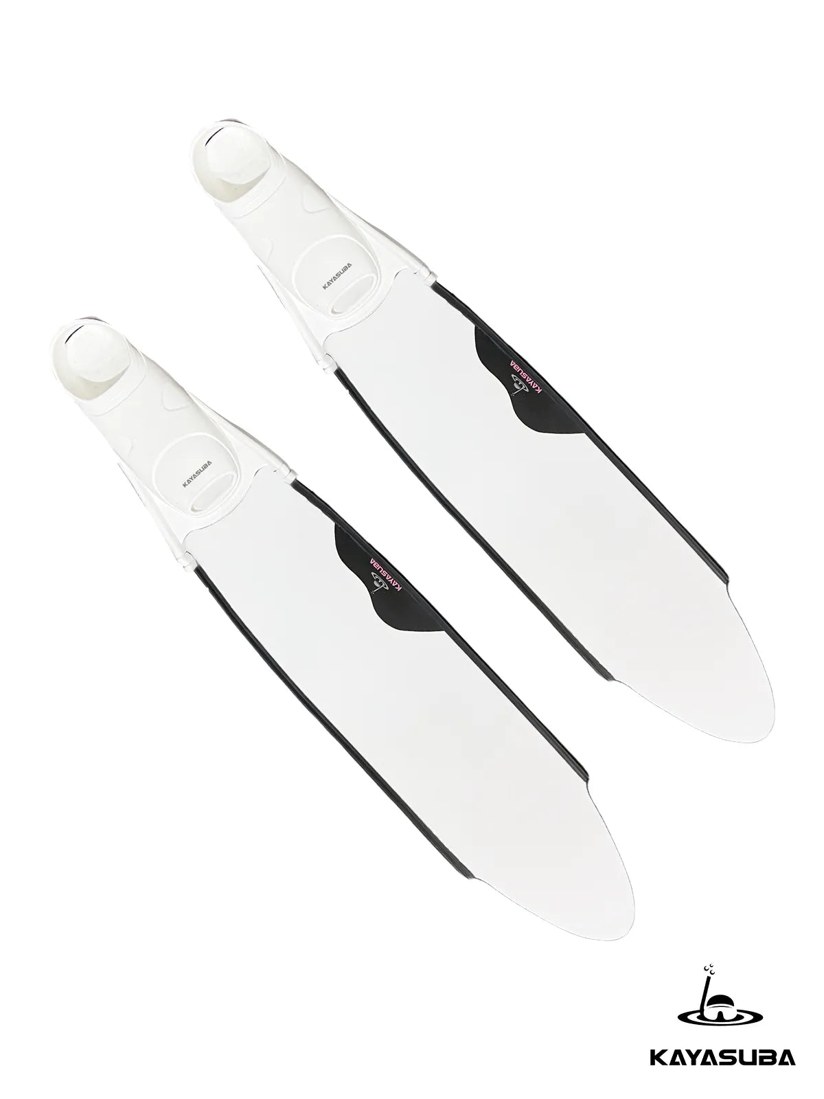 KAYASUBA ULTRA-LIGHT PROFESSIONAL WHITE SHARK FREEDIVING LUNG FINS LONG SOCKS SHOES