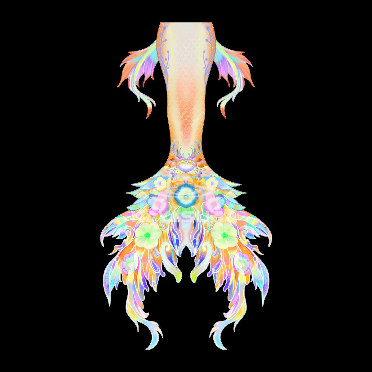 FLUXORANGE MERMAID TAIL DIVING AQUARIUM PHOTOGRAPHY SWIMSUIT FISH SKIN+MERMAID CORSET BRA TOP SET