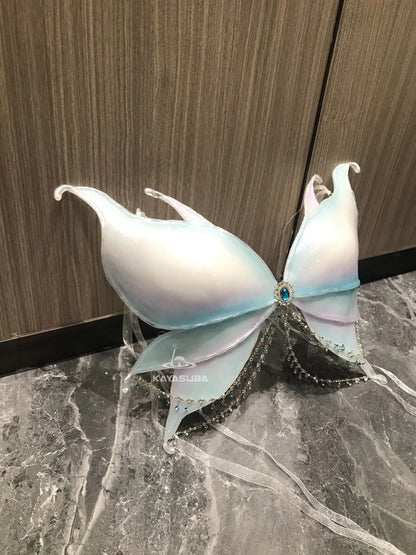 SNOWY BLUE COSPLAY COSTUME RESIN MERMAID PORCELAIN CORSET BRA TOP