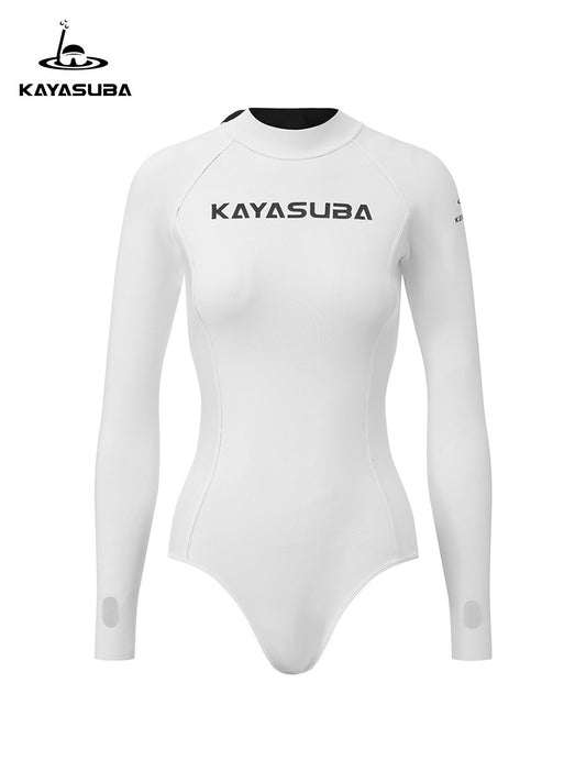 ARCTIC WHITE WET LOOK DIVING SUIT STYLISH HIGH QUALITY SCUBA GEAR