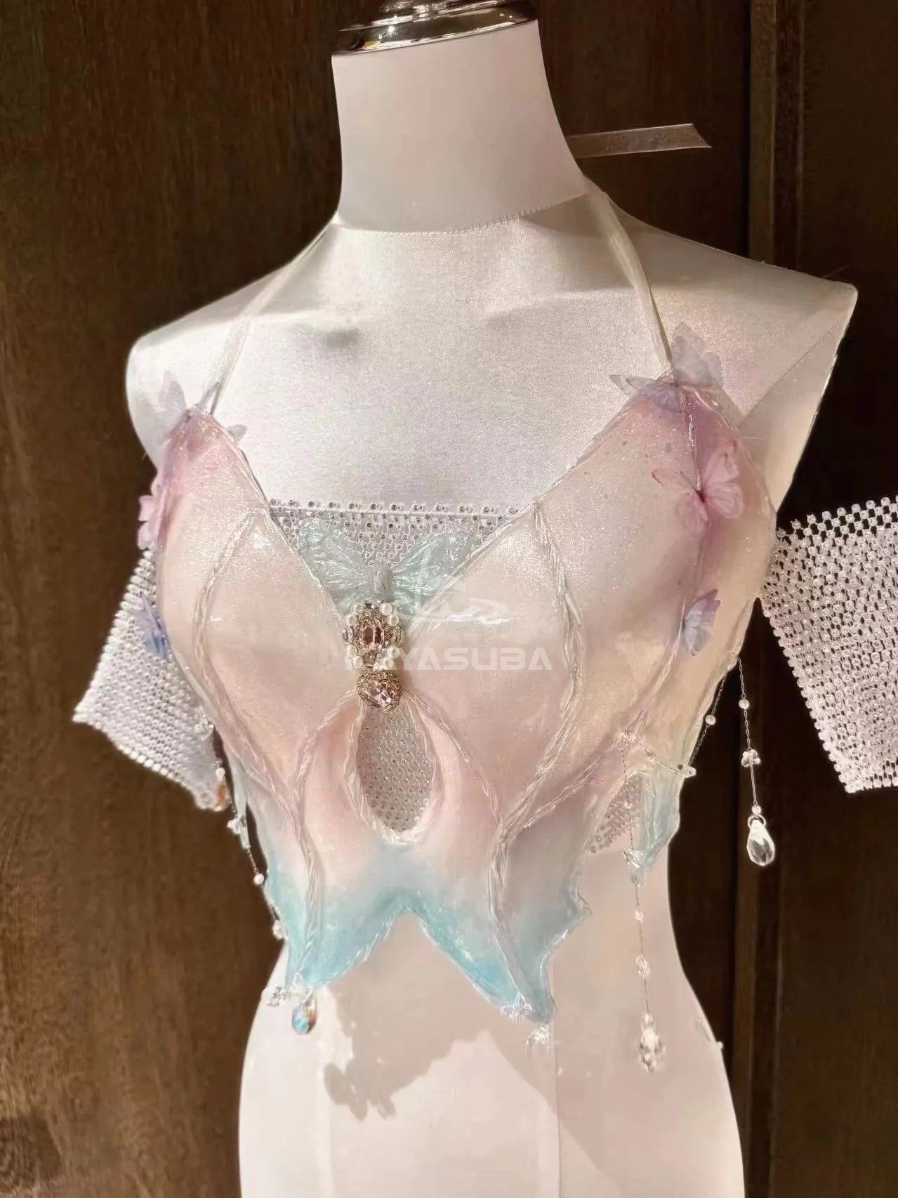 DOPAMINE COSPLAY COSTUME RESIN MERMAID PORCELAIN CORSET BRA TOP