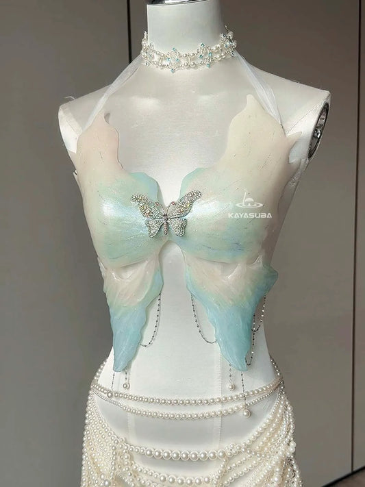 SKYLIE COSPLAY COSTUME RESIN MERMAID PORCELAIN CORSET BRA TOP