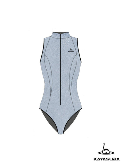 SILVER TIDE  BLUE WET LOOK DIVING SUIT STYLISH HIGH QUALITY SCUBA GEAR(SLEEVELESS VERSION)