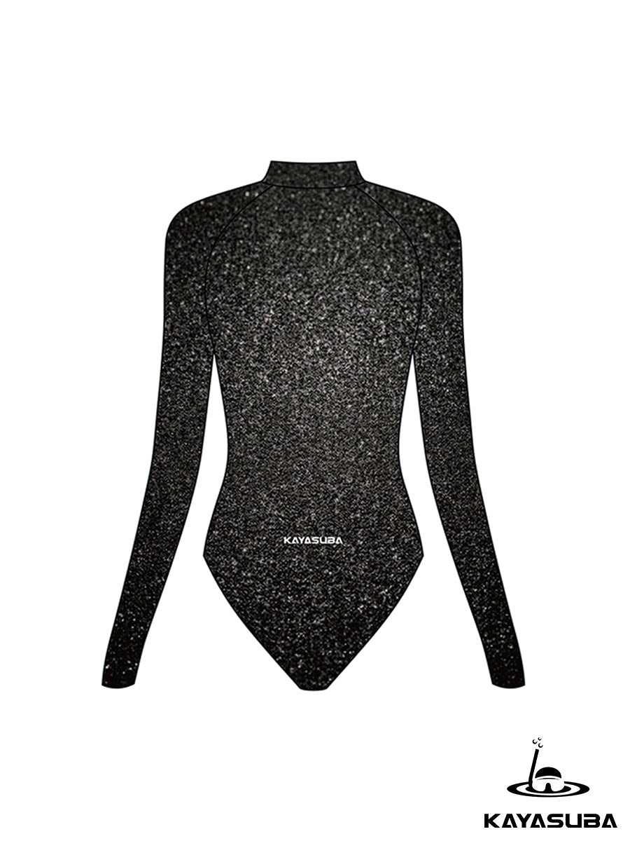 SILVER TIDE  BLACK WET LOOK DIVING SUIT STYLISH HIGH QUALITY SCUBA GEAR