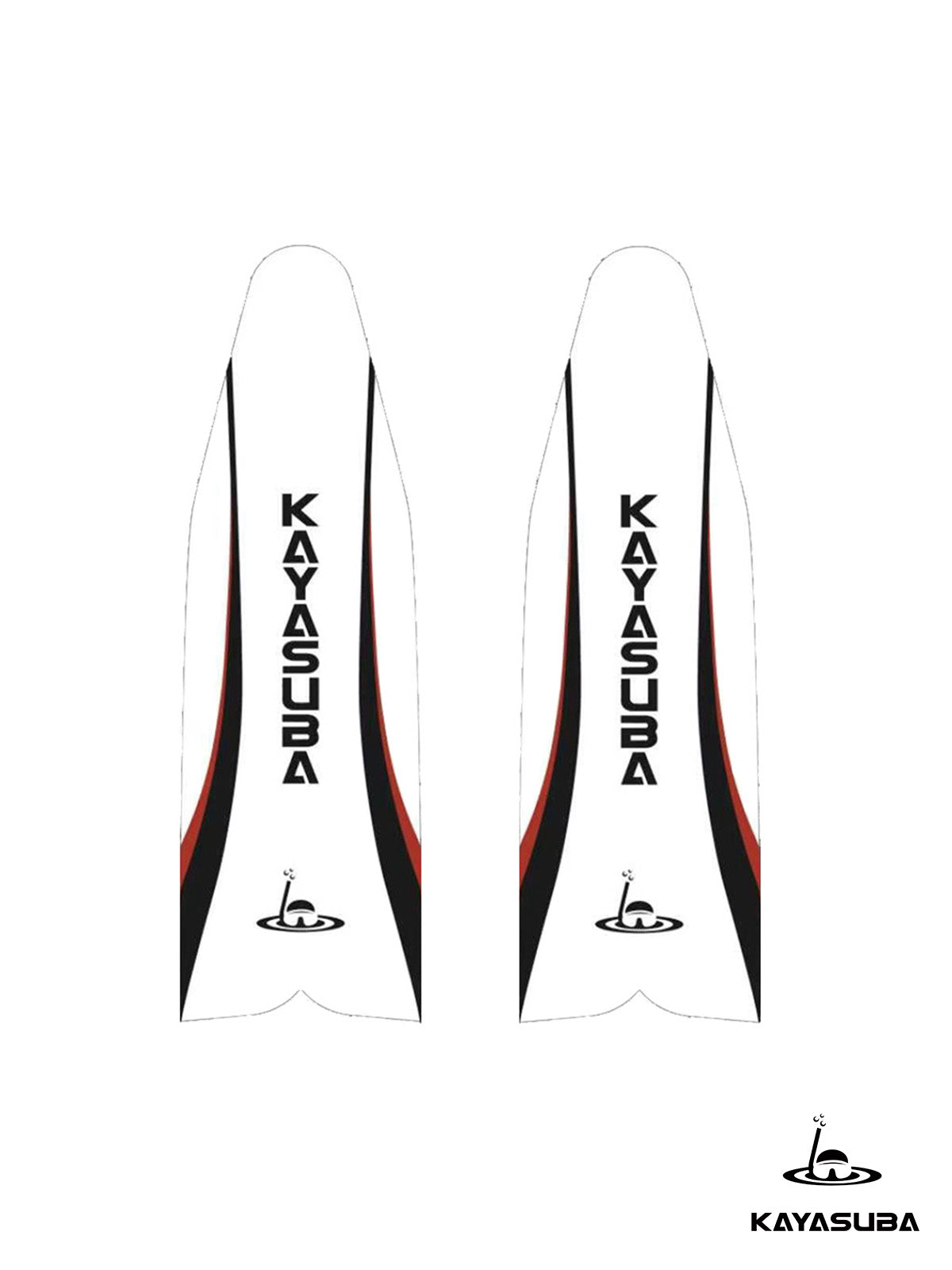 KAYASUBA WHITE BLADE CARBON FIBER FIN BLADES