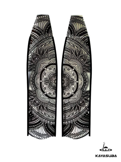 KAYASUBA ULTRA-LIGHT TANTRIC FIBERGLASS TRANSPARENT PROFESSIONAL FREE DIVING LUNG FINS LONG SOCKS SHOES