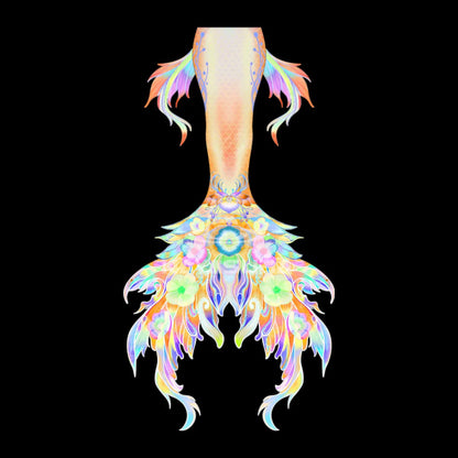 FLUXORANGE MERMAID TAIL DIVING AQUARIUM PHOTOGRAPHY SWIMSUIT FISH SKIN+MERMAID CORSET BRA TOP SET
