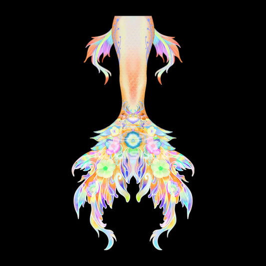 FLUXORANGE MERMAID TAIL DIVING AQUARIUM PHOTOGRAPHY SWIMSUIT FISH SKIN+MERMAID CORSET BRA TOP SET