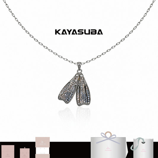 KAYASUBA WAVECHASER FIN NECKLACE FREEDIVING LUXURY GIFT