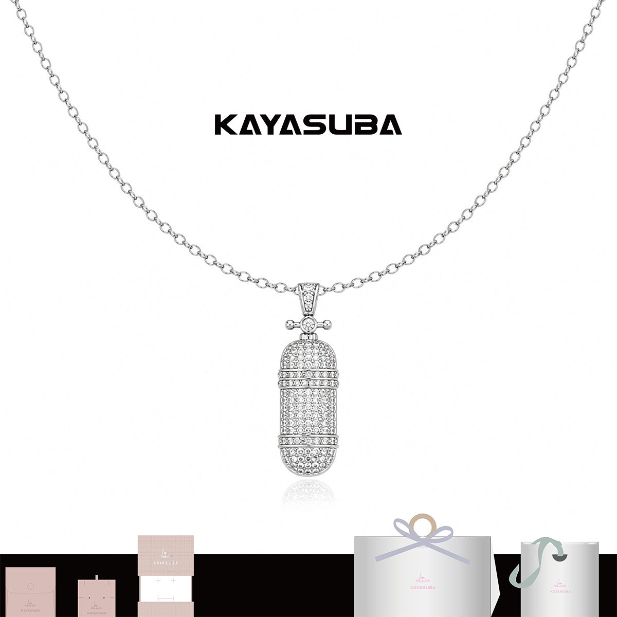 KAYASUBA BREATHDEEP OXYGEN TANK DIVING NECKLACE DIVE BUDDY GIFT